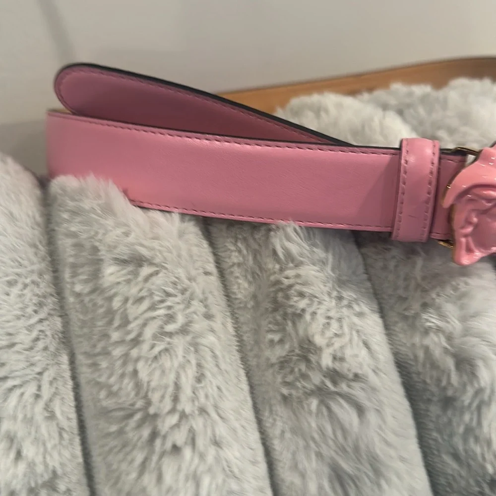 Versace Pink Medusa Belt for Women - Picture 11 of 17